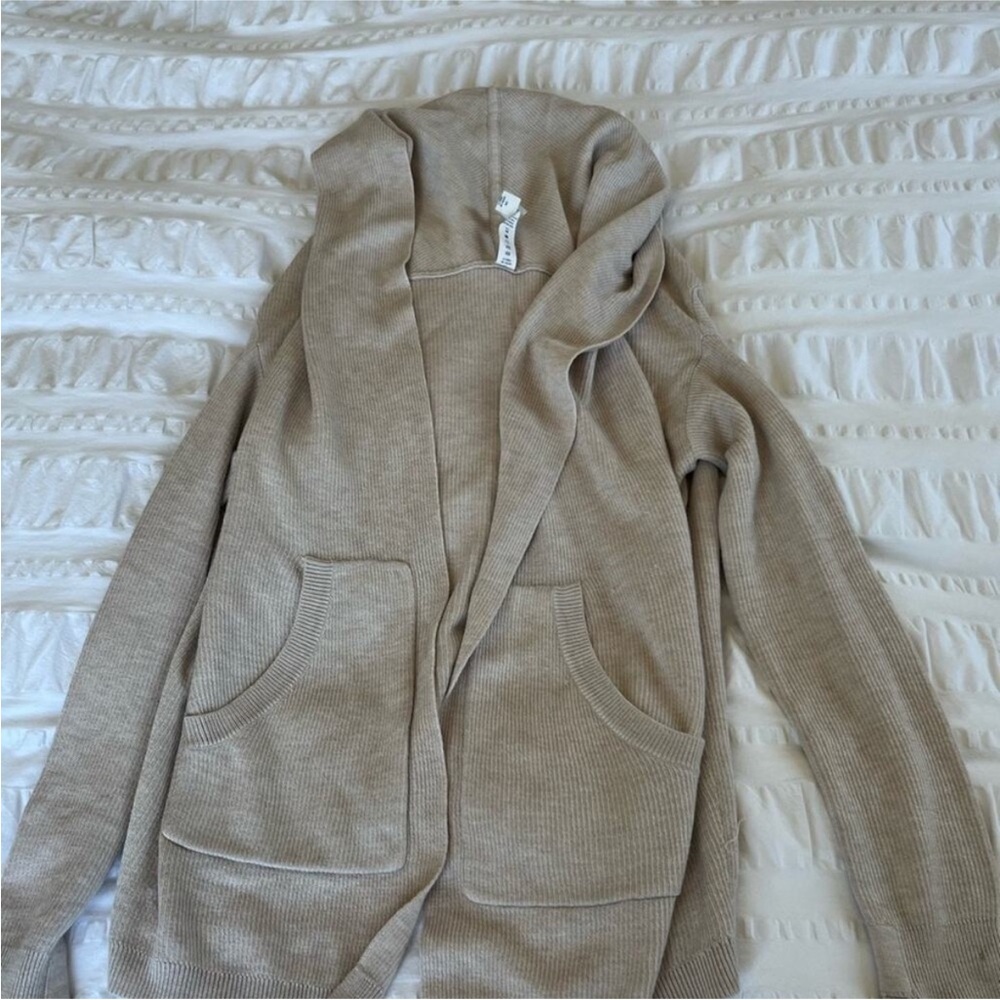 Lululemon Cabin Yogi Cream Knit Cardigan